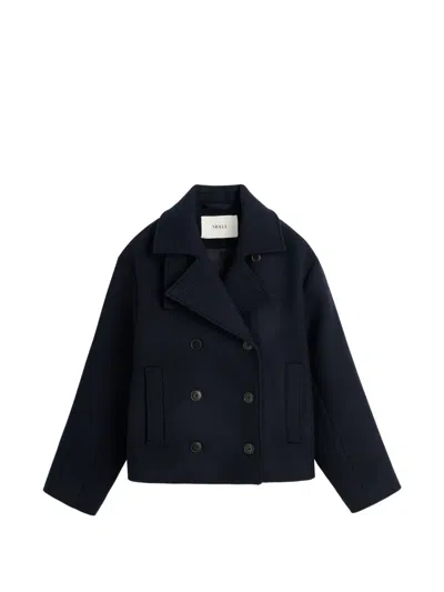 Skall Studio Brooke Double-breasted Jacket In Blue