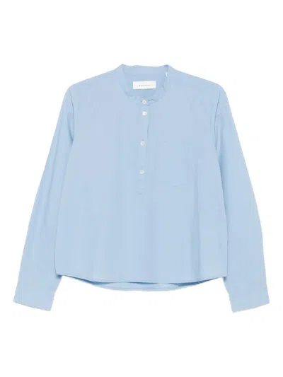 Skall Studio Button-front Pocket Shirt In Blue