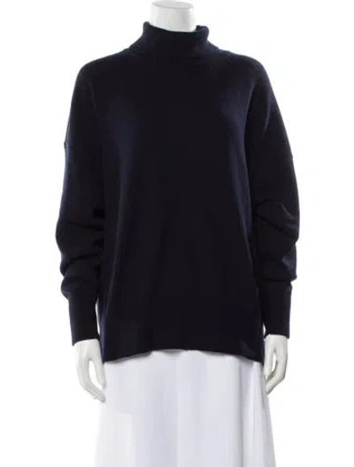Pre-owned Skall Studio Cashmere Turtleneck Sweater W/ Tags In Blue