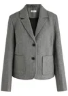 Skall Studio Claire Wool Blazer In Grey