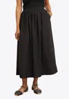 Skall Studio Dagny A-line Midi Skirt In Black