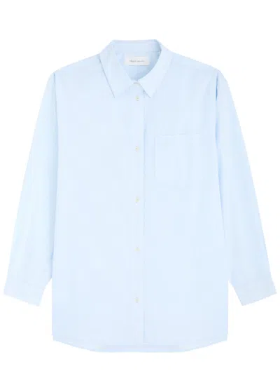 Skall Studio Edgar Cotton Shirt In Light Blue 2