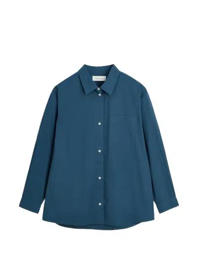 Skall Studio Edgar Oversized Shirt In Blue