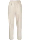 Skall Studio Edgar Tapered-leg Trousers In Braun