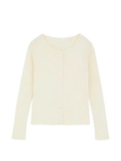 Skall Studio Edie Cotton Cardigan In Neutral