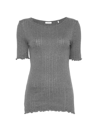 Skall Studio Edie Crew-neck T-shirt In Gray