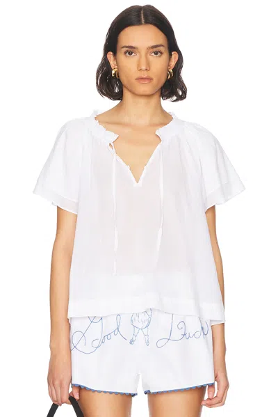 Skall Studio Grace Top In Optic White