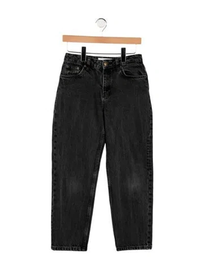 Pre-owned Skall Studio High-rise Straight Leg Jeans In Black