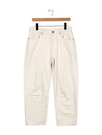 Pre-owned Skall Studio High-rise Straight Leg Jeans In Neutral