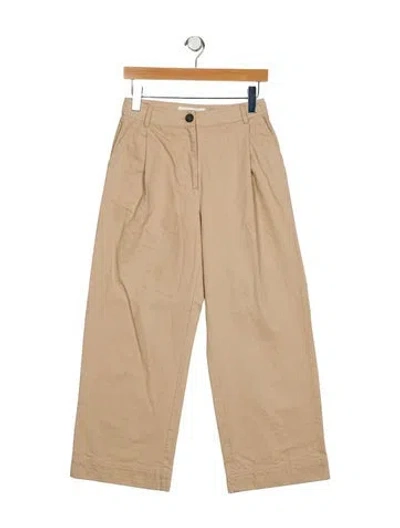 Pre-owned Skall Studio High-rise Wide Leg Jeans In Neutral