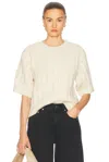 Skall Studio Laurine Knit Top In Off White