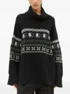 Skall Studio Leonora Fair-isle Turtleneck Sweater In Black