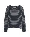 Skall Studio Long-sleeve Loui T-shirt With Classic Round Neckline In Blue