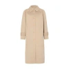 Skall Studio Macy Long Coat In Beige