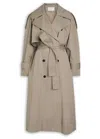 Skall Studio Mahsa Belted Cotton Trench Coat In Brown