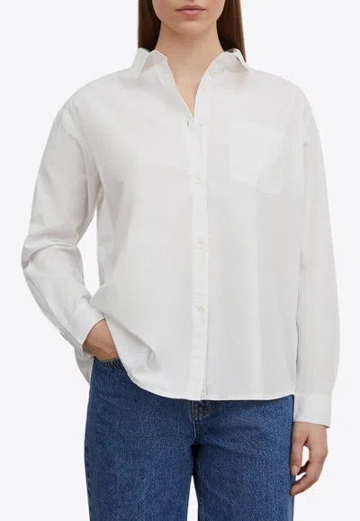 Skall Studio May Long-sleeved Poplin Shirt In White