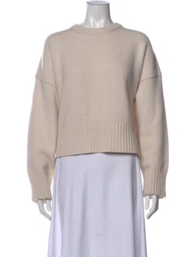Pre-owned Skall Studio Merino Wool Crew Neck Sweater In Neutral