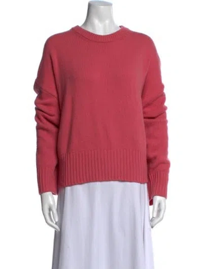 Pre-owned Skall Studio Merino Wool Crew Neck Sweater In Pink