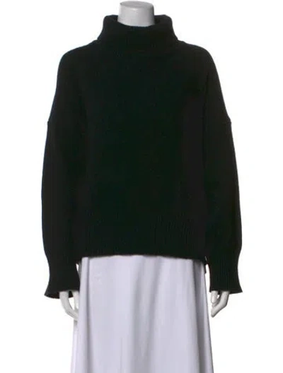 Pre-owned Skall Studio Merino Wool Turtleneck Sweater In Black