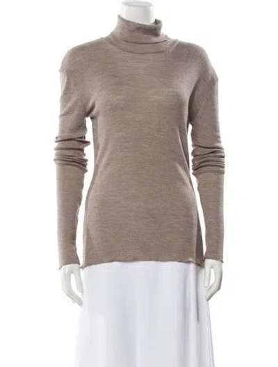 Pre-owned Skall Studio Merino Wool Turtleneck Sweater W/ Tags In Neutral
