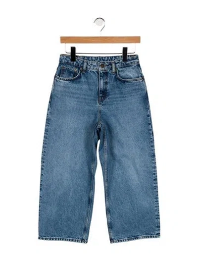 Pre-owned Skall Studio Mid-rise Wide Leg Jeans In Blue