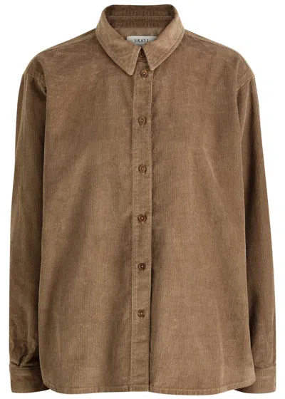Skall Studio Millington Corduroy Shirt In Brown