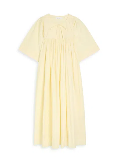 Skall Studio Nadja Pleated Cotton Midi Dress