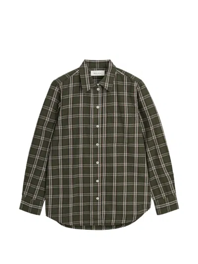 Skall Studio Nico Check-print Shirt In Green