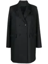 Skall Studio Robin Recycled Wool Double-breasted Coat In Grey