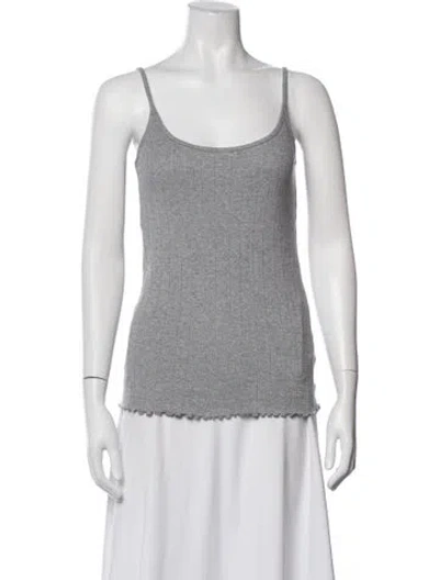 Pre-owned Skall Studio Scoop Neck Sleeveless Top In Grey