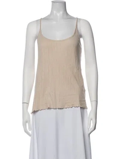 Pre-owned Skall Studio Scoop Neck Sleeveless Top In Neutrals