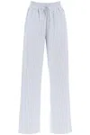 SKALL STUDIO STRIPED COTTON RUE PANTS WITH NINE WORDS