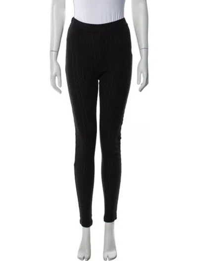 Pre-owned Skall Studio Striped Sweatpants In Black