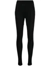 Skall Studio T-edie Pointelle Leggins In Schwarz