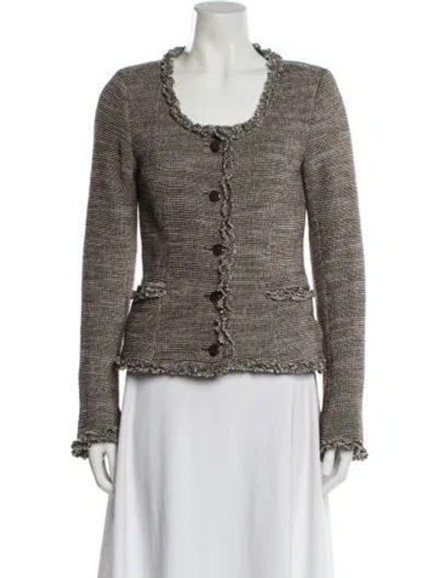 Pre-owned Skall Studio Tweed Pattern Evening Jacket In Multi