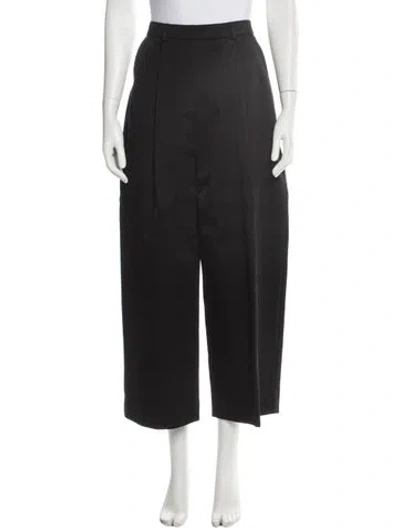 Pre-owned Skall Studio Wide Leg Pants In Black