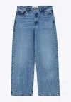 Skall Studio Willow Wide-leg Washed Jeans In Blue
