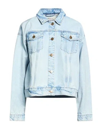 Skall Studio Woman Denim Outerwear Blue Size 10 Organic Cotton