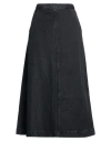 Skall Studio Woman Denim Skirt Black Size 6 Organic Cotton In Black