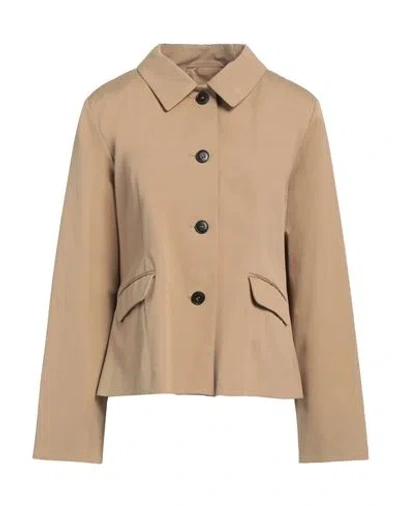 Skall Studio Woman Jacket Sand Size 8 Organic Cotton In Beige