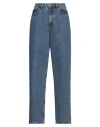 Skall Studio Woman Jeans Blue Size 29w-32l Organic Cotton In Blue