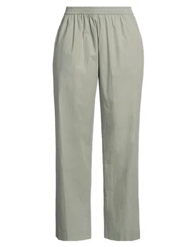 Skall Studio Woman Pants Sage Green Size 8 Organic Cotton In Gray