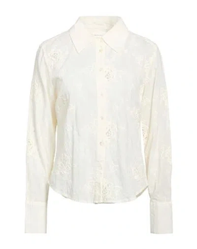 Skall Studio Woman Shirt Ivory Size 8 Cotton In White