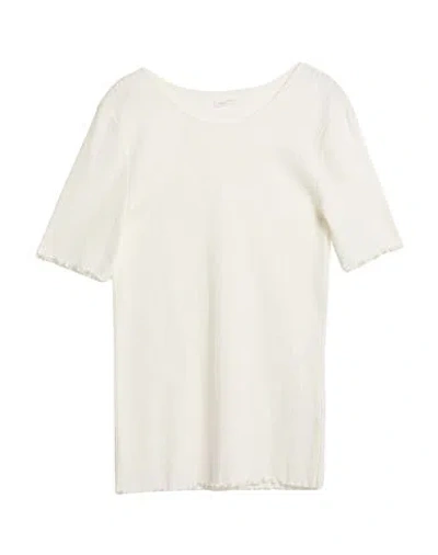 Skall Studio Woman T-shirt Off White Size Xl Cotton