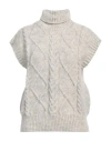 Skall Studio Woman Turtleneck Grey Size M/l Wool In Grey