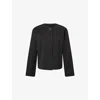 Skall Studio Womens Black Josephine Raglan-sleeve Cotton Jacket