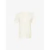 Skall Studio Womens Light Cream Andy Round-neck Cotton-jersey T-shirt In Neutral