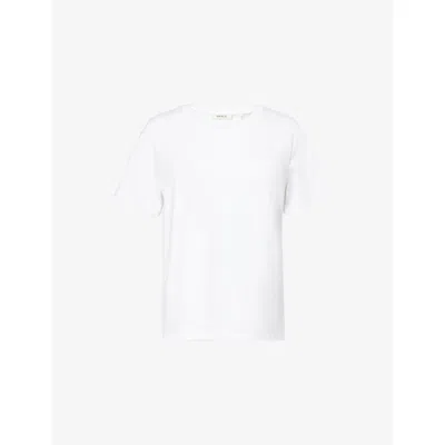 Skall Studio Womens Optic White Loui Short-sleeve Cotton-jersey T-shirt