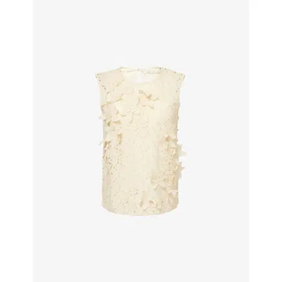 Skall Studio Womens Soft Cream Inka A-shaped Cotton Top In Multi