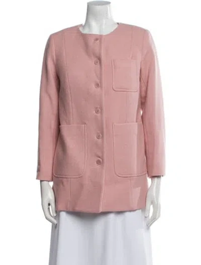 Pre-owned Skall Studio Wool Coat In Pink